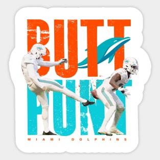 Miami Dolphins Butt Punt Sticker